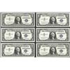 Image 1 : Lot of (6) 1957 $1 Silver Certificate Notes