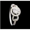 Image 4 : 1.17 ctw Diamond Ring - 14KT White Gold