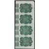 Image 2 : Uncut Sheet of (4) State of Louisiana Baby Bond Obsolete Notes