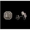 Image 2 : 2.14 ctw Diamond Earrings - 14KT White Gold