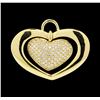 Image 1 : 1.56 ctw Diamond Pendant - 18KT Yellow Gold