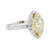 Image 1 : 2.22 ctw Diamond Ring - 14KT White And Yellow Gold