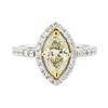 Image 2 : 2.22 ctw Diamond Ring - 14KT White And Yellow Gold