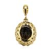 Image 2 : 48.13 ctw Yellow Tourmaline And Diamond Pendant - 14KT Yellow Gold