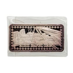 Mystic Seaport, Connecticut Wonders of America 1 oz .999 Fine Silver Art Bar