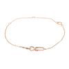 Image 1 : 0.15 ctw Diamond "I Love You" Bracelet - 14KT Rose Gold