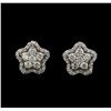 Image 1 : 0.81 ctw Diamond Earrings - 14KT White Gold