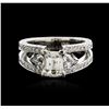 Image 2 : 18KT White Gold 2.73 ctw Diamond Ring