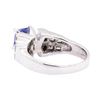 Image 3 : 2.00 ctw Sapphire And Diamond Ring - 14KT White Gold