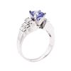 Image 4 : 2.00 ctw Sapphire And Diamond Ring - 14KT White Gold