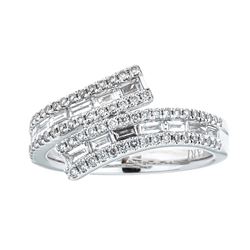 0.85 ctw Diamond Ring - 18KT White Gold