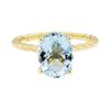 Image 2 : 2.55 ctw Blue Topaz Ring - 14KT Yellow Gold
