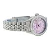 Image 3 : Rolex Ladies Stainless Steel Pink MOP Diamond Datejust Wriwatch