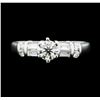 Image 2 : 0.37 ctw Diamond Ring - 18KT White Gold