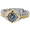 Image 4 : Rolex Ladies 2 Tone Blue Diamond & Sapphire Datejust Wristwatch