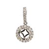 Image 1 : 0.20 ctw Diamond Semi-Mount Pendant - 18KT White Gold