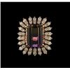 Image 2 : 10.91 ctw Ametrine and Diamond Ring - 14KT Rose Gold