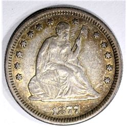 1877-S SEATED QUARTER, AU