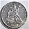 Image 1 : 1848-O SEATED HALF DOLLAR, AU RARE!