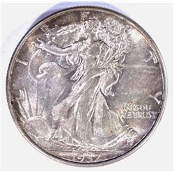 1937-D WALKING LIBERTY HALF DOLLAR, CH BU