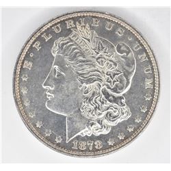 1878 7 TF MORGAN DOLLAR, CH BU PL