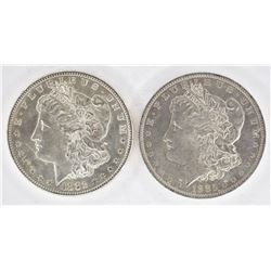 1882-S & 1885-O CH BU MORGAN DOLLARS
