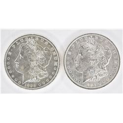 1896 & 1898-O CH BU MORGAN DOLLARS