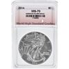 Image 1 : 2014 AMERICAN SILVER EAGLE, WHSG PERFECT GEM BU
