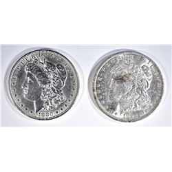 1880 & 85-O CH BU MORGAN DOLLARS