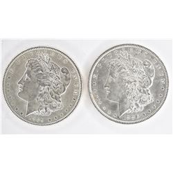 1886 & 1889 CH BU MORGAN DOLLARS