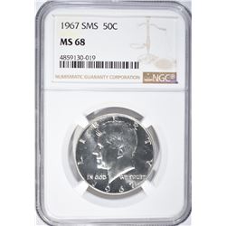 1967 SMS KENNEDY HALF DOLLAR NGC