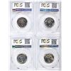 Image 2 : 4 WASHINGTON QUARTERS PCGS PR-68