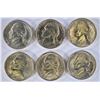 Image 1 : 6-BU 1944-D SILVER JEFFERSON NICKELS