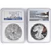 Image 1 : 2 - AMERICAN SILVER EAGLE DOLLARS: