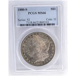 1880-S MORGAN DOLLAR PCGS MS66