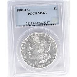 1882-CC MORGAN DOLLAR PCGS MS63
