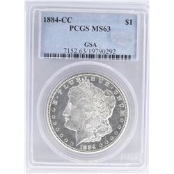 1884-CC MORGAN DOLLAR PCGS MS63