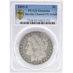 1895-S MORGAN DOLLAR PCGS GENUINE