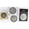 Image 1 : 4 COIN LOT:  3- 1922 PEACE DOLLAR