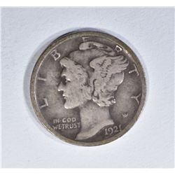1921-D MERCURY DIME  CHOICE FINE