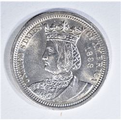 1893 ISABELLA QUARTER  GEM BU