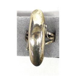 Navajo Sterling Domed Silver Ring, Size 9.25