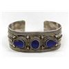 Image 1 : Tibetan Sterling and Lapis Bracelet