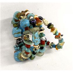 Multi-Stone Wrap Around Bracelet