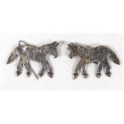 Sterling Horse Earrings by Richard Lindsey