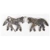 Image 1 : Sterling Horse Earrings by Richard Lindsey