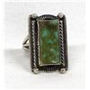 Image 1 : Navajo Sterling & Nevada Green Turquoise Ring, 7.5