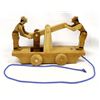 Image 1 : Railroad Handcar Wood Pull Toy by Jerry Podwil
