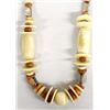 Image 2 : Carved Bone Necklace and 2 Pairs of Earrings