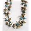 Image 1 : Navajo Turquoise & Shell Bird Fetish Necklace